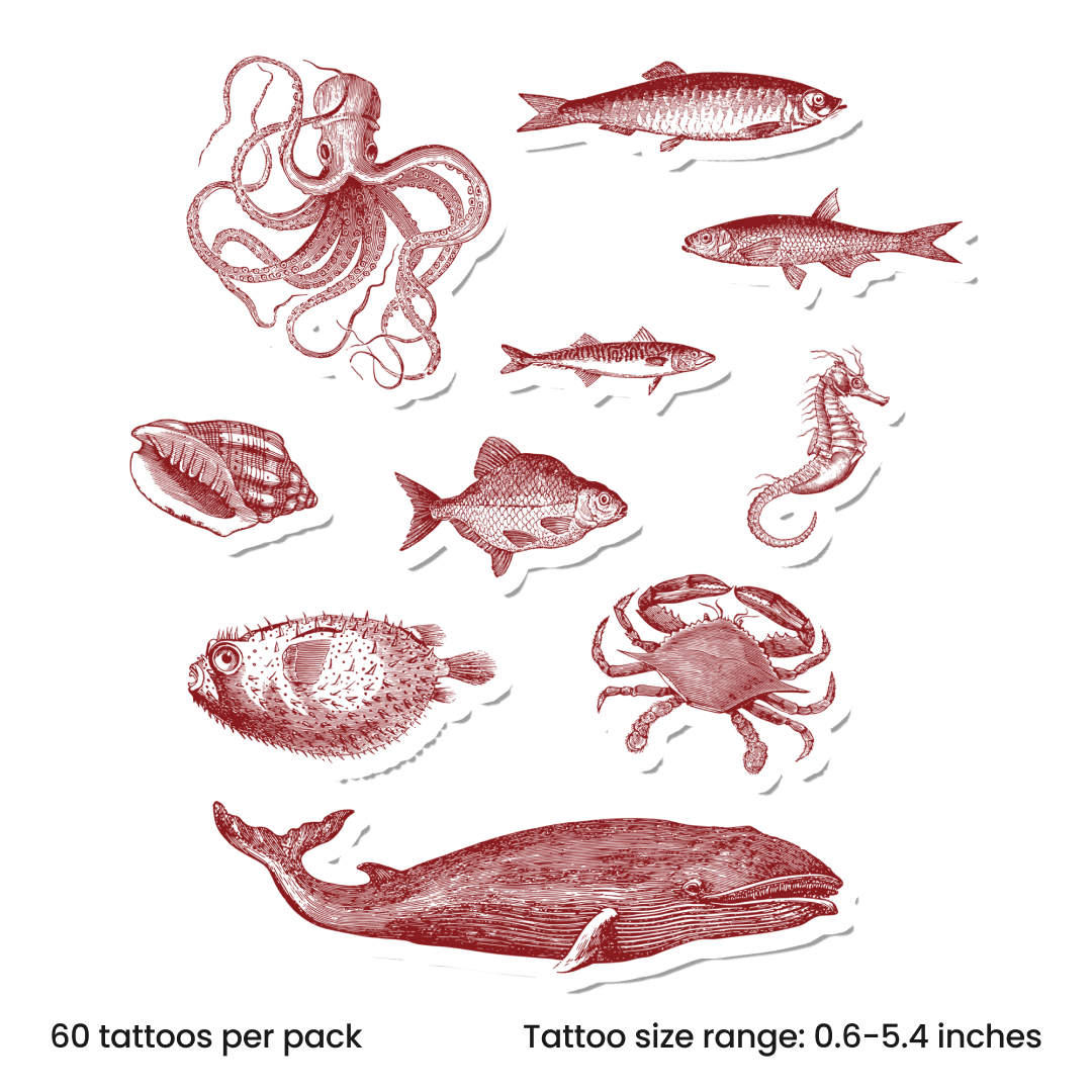 Vintage Ink Ocean Mix