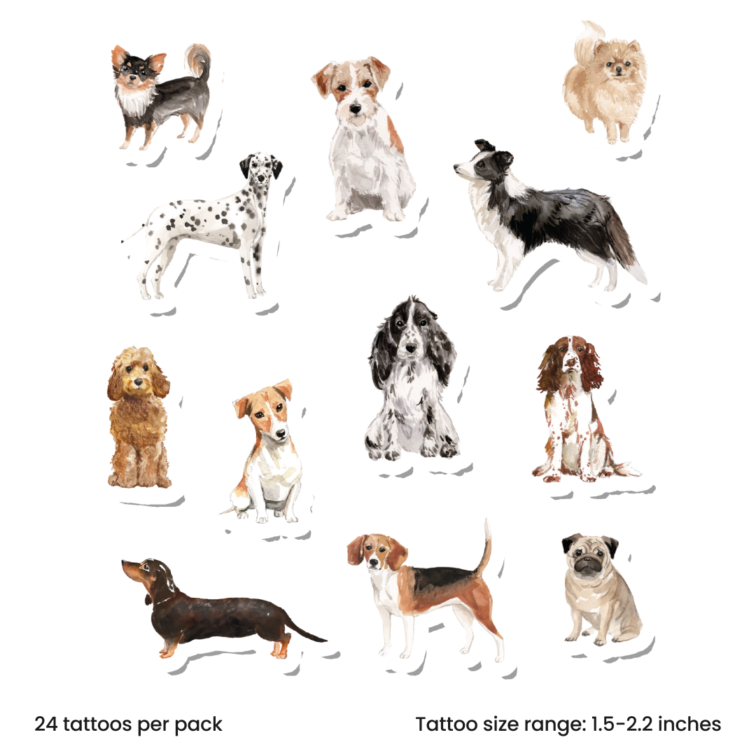 Watercolor dogs