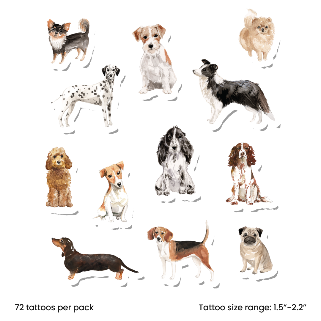 Watercolor dogs
