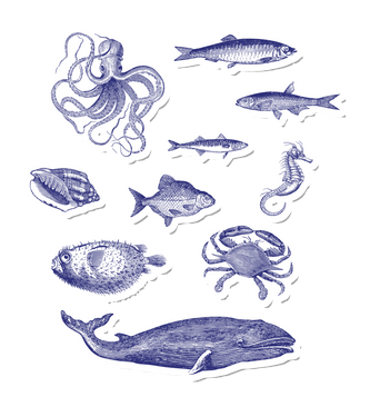 VIntage Ink Ocean Mix