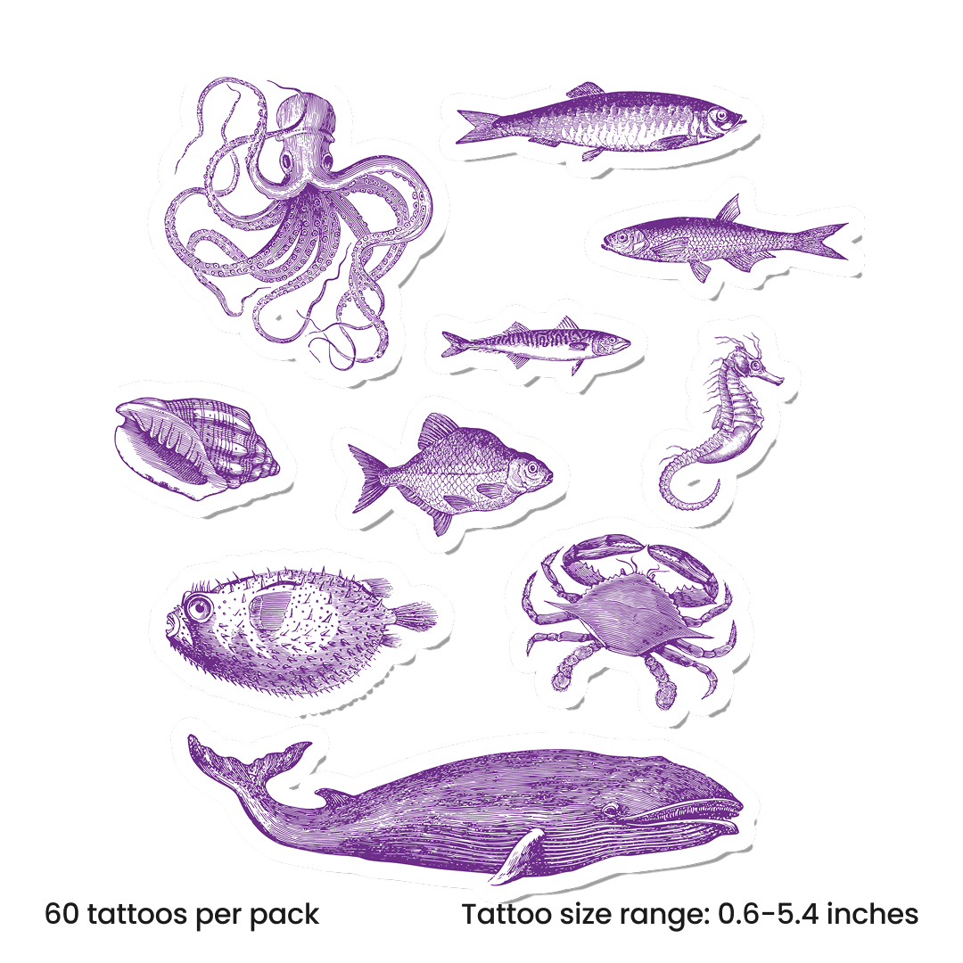 Vintage Ink Ocean Mix
