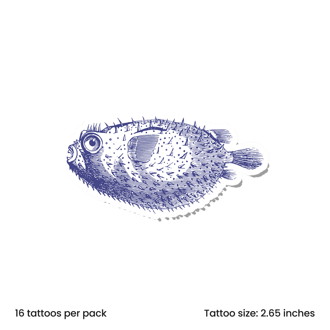 Vintage Ink Pufferfish