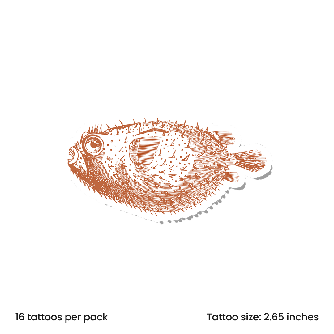 Vintage Ink Pufferfish