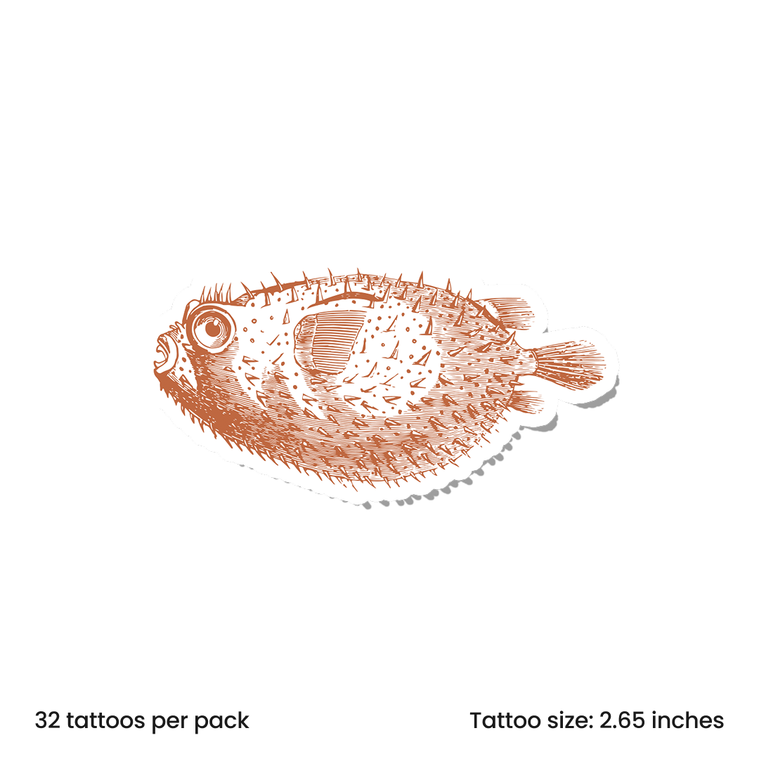 Vintage Ink Pufferfish