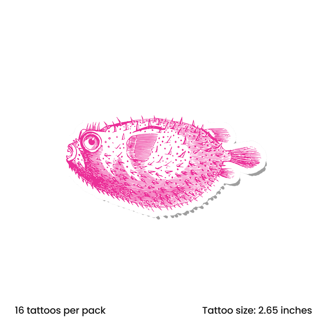 Vintage Ink Pufferfish
