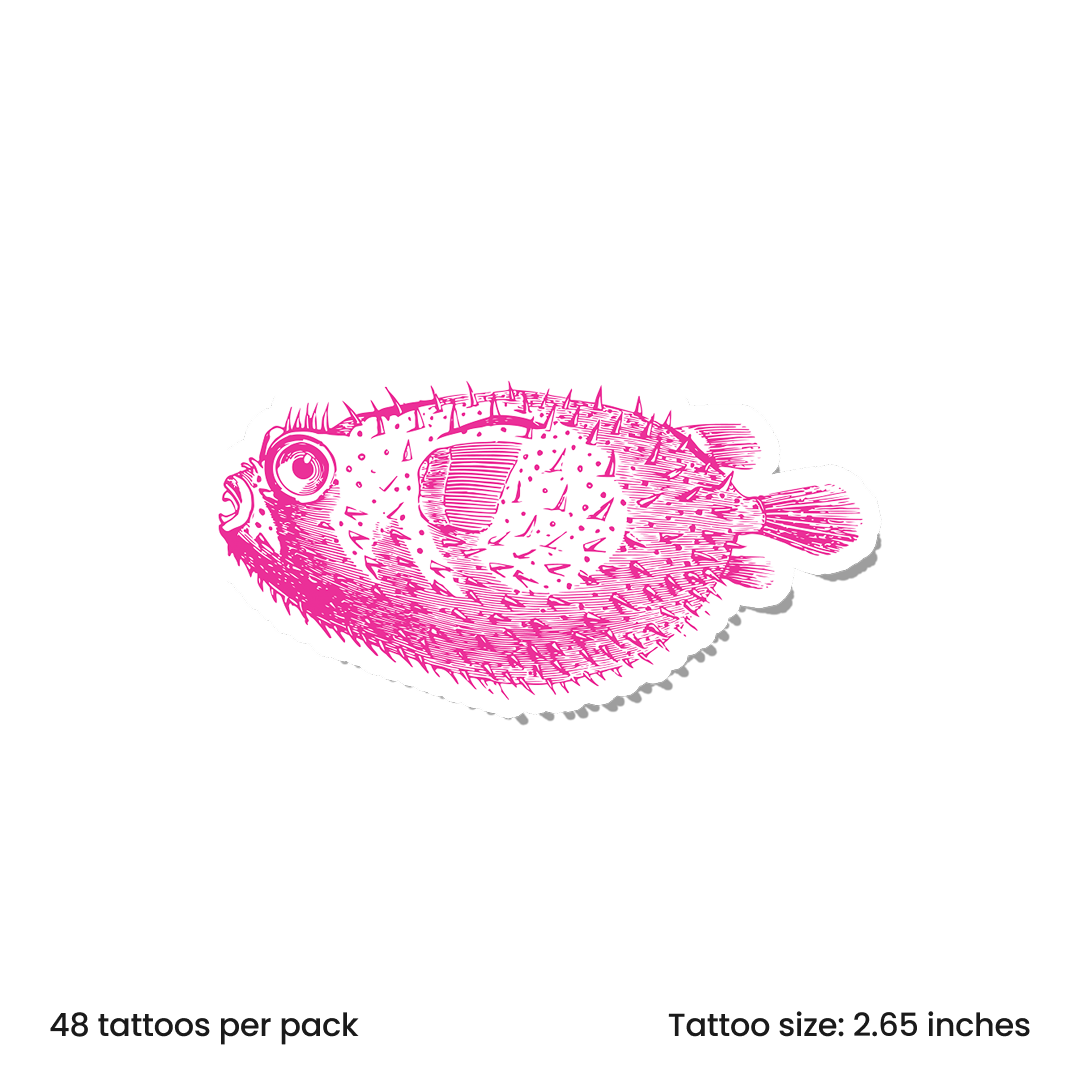 Vintage Ink Pufferfish