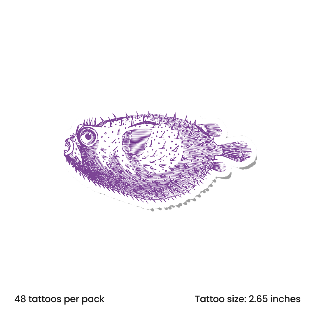Vintage Ink Pufferfish
