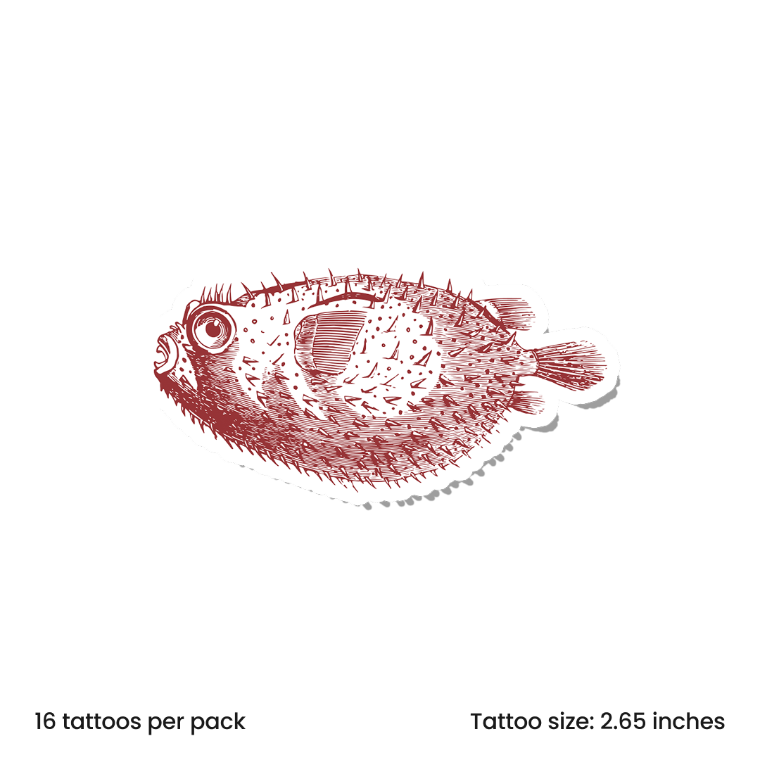 Vintage Ink Pufferfish