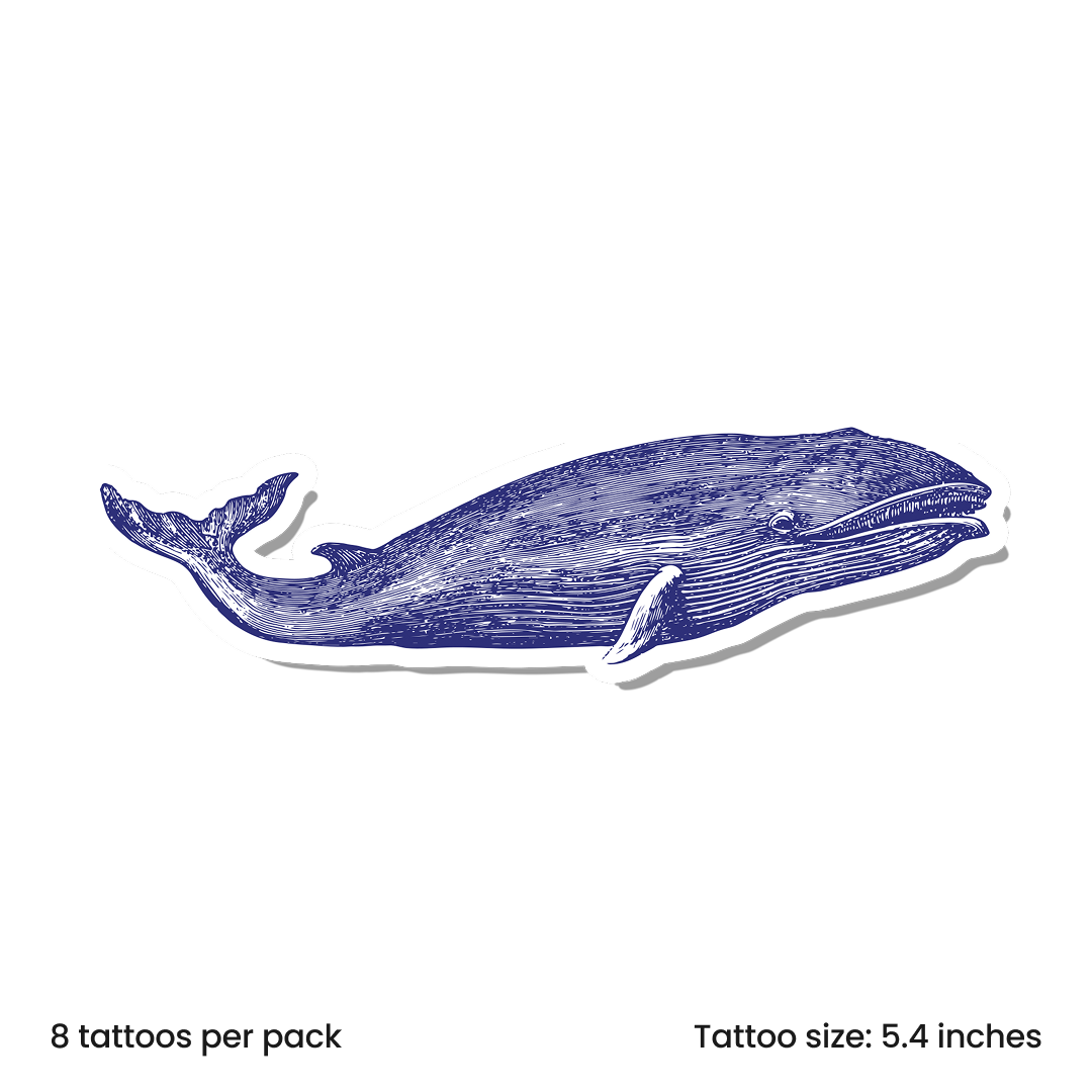 Vintage Ink Whale